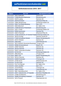 Seifenkistenrennen 2016 / 2017 - seifenkistenrennkalender.net