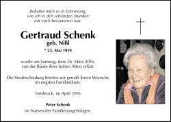 Gertraud Schenk