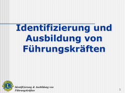 Identifizierung und Ausbildung von