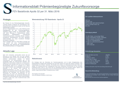 Informationsblatt Prämienbegünstigte Zukunftsvorsorge