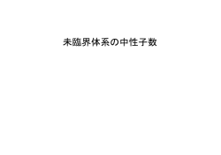 (6)未臨界体系の中性子数