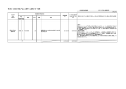 様式(2) 是正の方途がないと認められるものの一覧表
