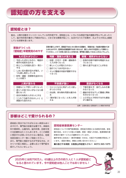 認知症の方を支える