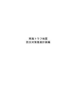 南海トラフ地震 防災対策推進計画編