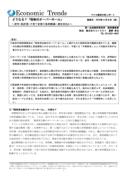 若年・低所得・子育て世帯の負担軽減へ舵を切るか～ 星野 卓也