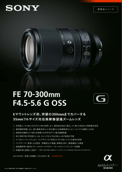 FE 70-300mm F4.5-5.6 G OSS