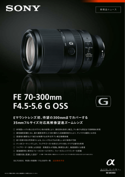 FE 70-300mm F4.5-5.6 G OSS