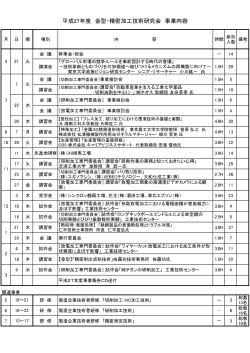 (平成27研究会事業内容) (PDF documentファイル サイズ： 240Kb)