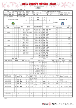 公式記録 - なでしこリーグ