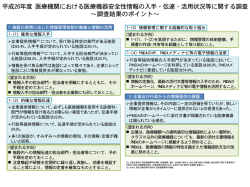 調査結果のポイント