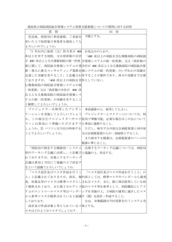 質問に対する回答.
