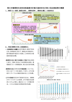 第三次循環基本計画の進捗状況の第2回点検結果概要 [PDF 753 KB]