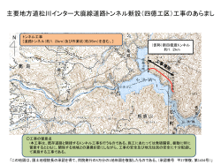 主要地方道松川インター大鹿線道路トンネル新設（四徳工区）工事の