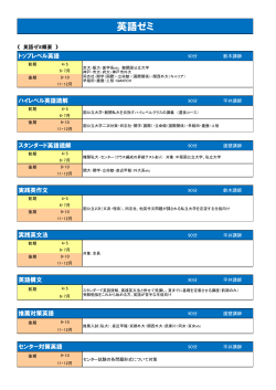 英語ゼミ