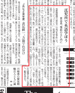 4月6日の日経新聞（地域版）