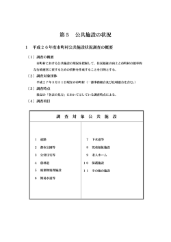 公共施設の状況（PDF：352KB）