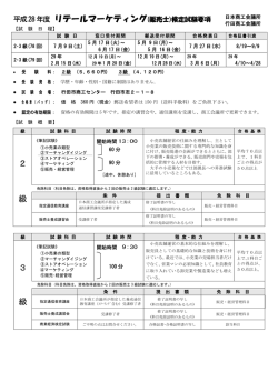 試験要項 - 行田商工会議所