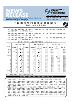 中国 地域専門 量販店販 売動向