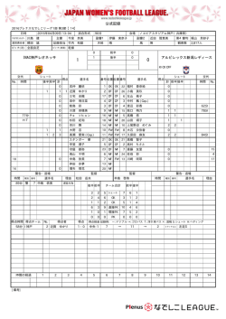公式記録 - なでしこリーグ