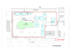 現庁舎敷地配置図 (ファイル名：haichizu サイズ：351.45KB)