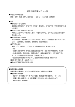 出前授業メニュー