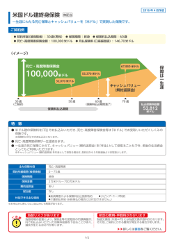 米国ドル建終身保険 無配当 - ジブラルタ生命保険株式会社