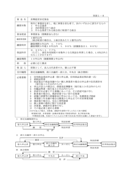別表1－8 資 金 名 長期経営安定資金 融資対象 県内に事業所を有し