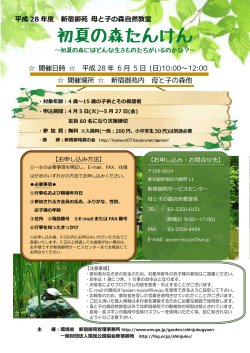 初夏の森たんけん
