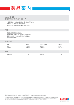 製品案内 - tesa