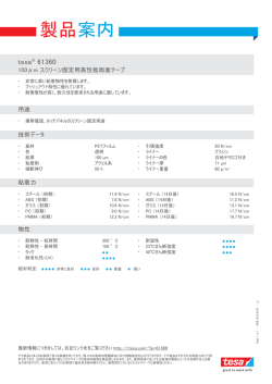 製品案内 - tesa