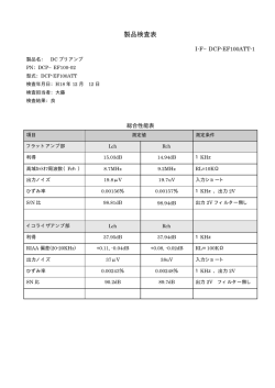 製品検査表