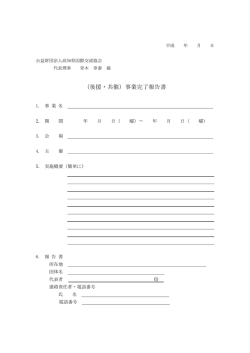（後援・共催）事業完了報告書
