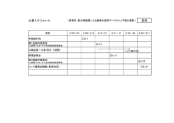 公募スケジュール 資料