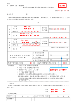 記入例 - 奄美市