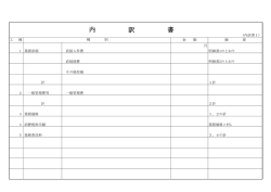 内 訳 書