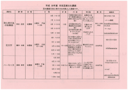 芸術文化講座の詳細（PDF 256.4KB）
