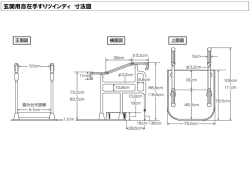 玄関用自在手すりツインディ 寸法図