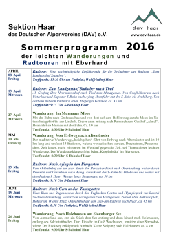 16-Sommer Eberhard - Sektion Haar des dt. Alpenvereins eV