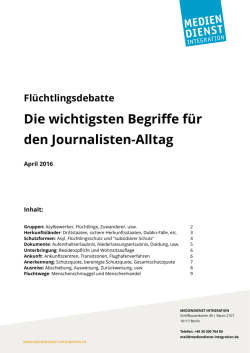 Die wichtigsten Begriffe für den Journalisten-Alltag