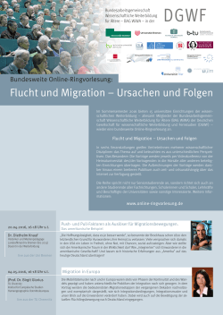 Flucht und Migration – Ursachen und Folgen