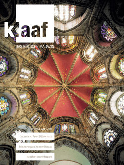 Das aktuelle Klaaf Magazin 2/2016 ist