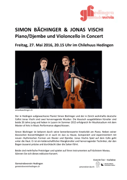 simon bächinger & jonas vischi