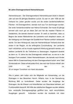 60 Jahre Drainageverband Heimertshausen