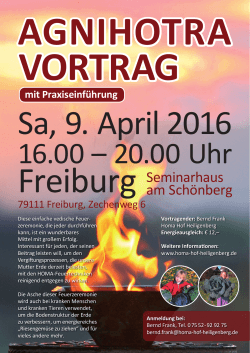 9.April AGNIHOTRA Einladung_Freiburg