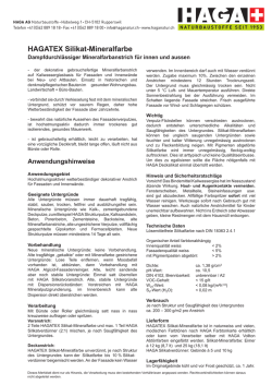 HAGATEX Silikatmineralfarbe