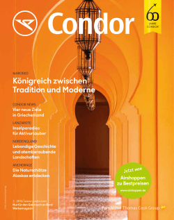 Condor Bordmagazin - Vogel Corporate Media