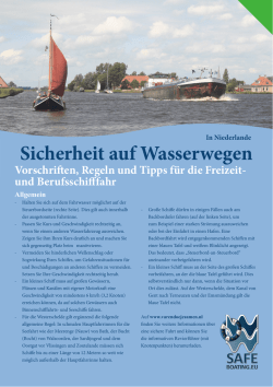 Sicherheid auf Wasserwegen