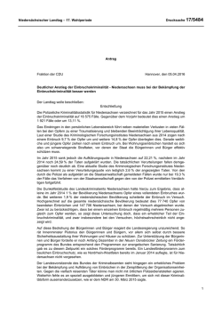 Drucksachen allgemein - Nieders&auml;chsischer Landtag