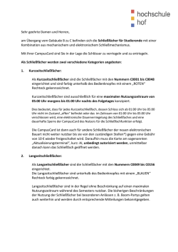 Sehr geehrte Damen und Herren, am Übergang