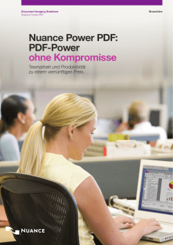 Nuance Power PDF: PDF-Power ohne Kompromisse